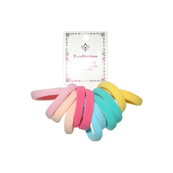 【まとめ買い】ヘアゴム 髪ゴム パイル 12P パステル 0533/056183