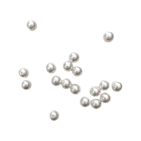 【まとめ買い】クラフトパーツパール 6mm ホワイト 0894/056233