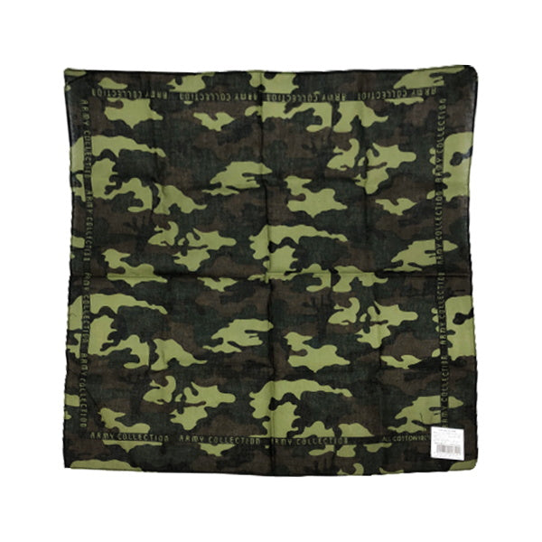 【まとめ買い】バンダナ 迷彩柄 グリーン 1535/057173