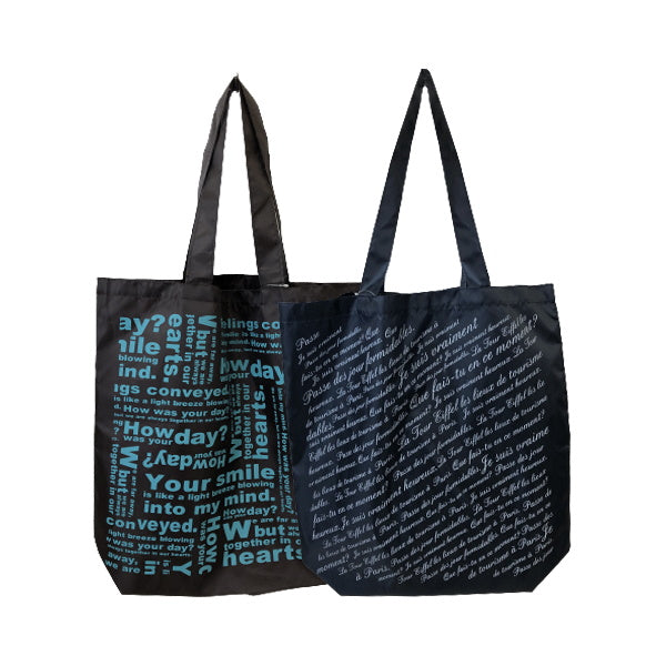 【まとめ買い】トートバッグ LLタテ 英字 0936/058549