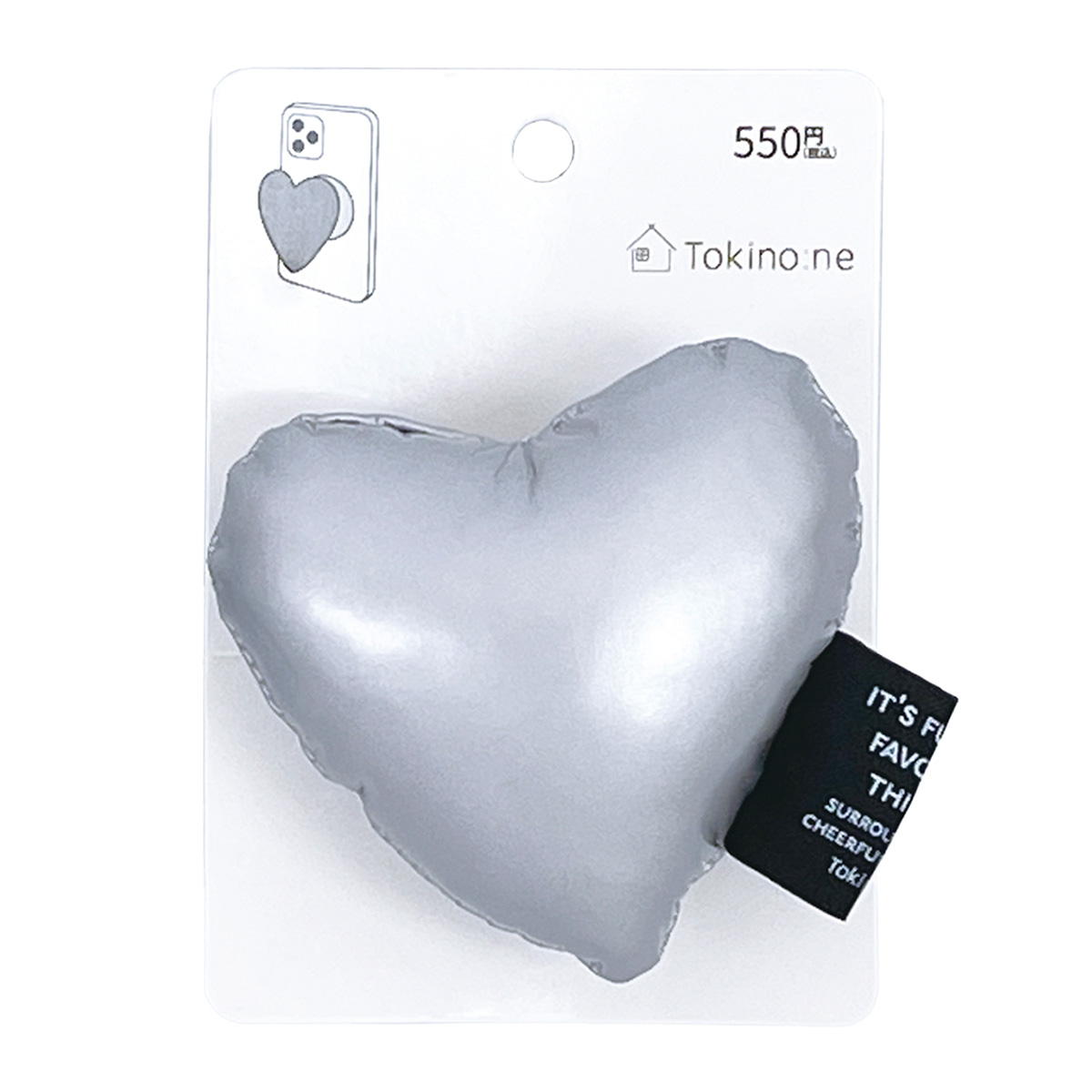 【まとめ買い】Tokinone PB.スマホ背面グリップハート1523/059010