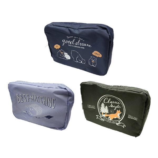 【まとめ買い】トラベルポーチ 化粧ポーチ 約170×230×45mm  0936/059188
