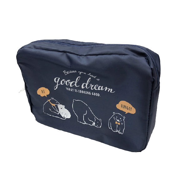 【まとめ買い】トラベルポーチ 化粧ポーチ 約170×230×45mm 0936/059188