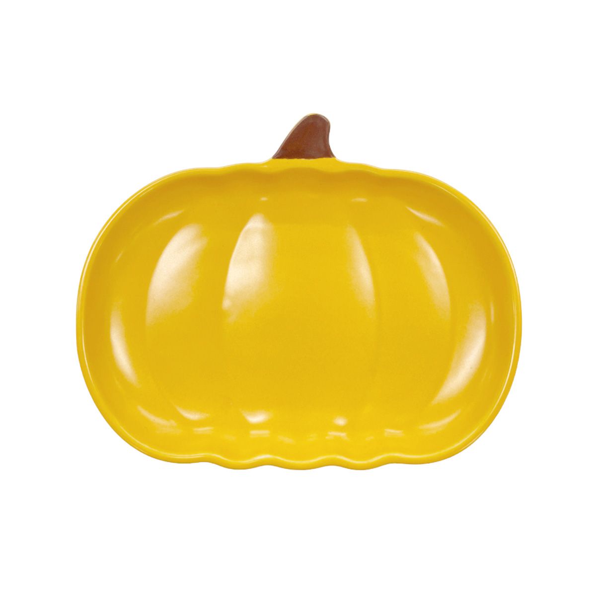 【まとめ買い】皿 取り皿 Tokinone PB.ダイカット パンプキン ハロウィーンプレートM マスタード 約16x13x2cm 1576/059674
