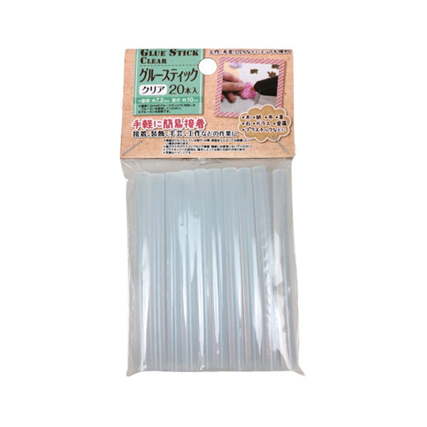 【まとめ買い】グルーガン 取り替え用 グルースティック クリア20本入 0474/059699