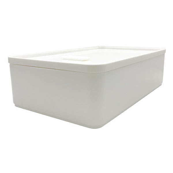 【まとめ買い】食品保存容器 蓋つき ストック容器 長方形 Tokinone PB.フードコンテナ バルブ付き 920ml ホワイト 0520/059741