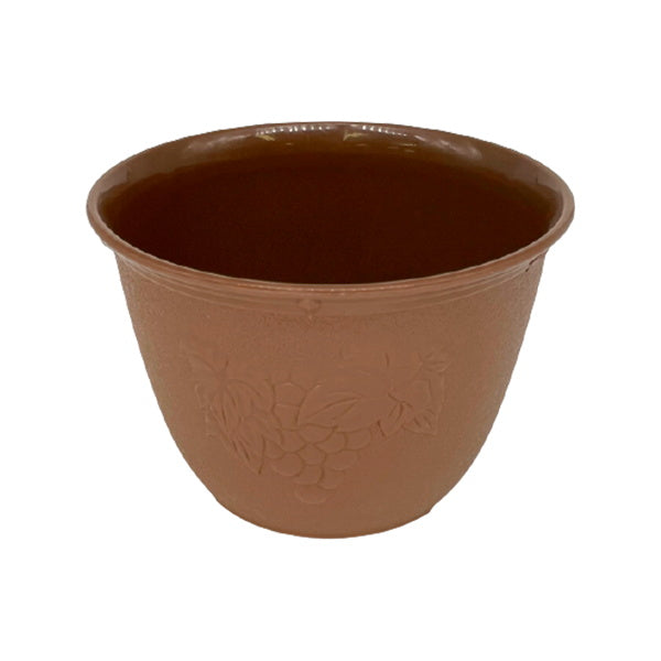【まとめ買い】植木鉢 プランター フラワーポット ビオラデコ 6号 チョコブラウン 0847/062932