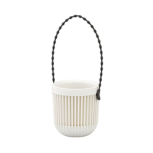【まとめ買い】吊り下げプランター 植木鉢 吊り鉢ミニ ホワイト 0978/064930