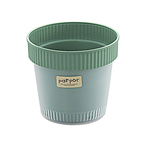 【まとめ買い】植木鉢 プランター フラワーポット ペアポット グリーン 0978/065168