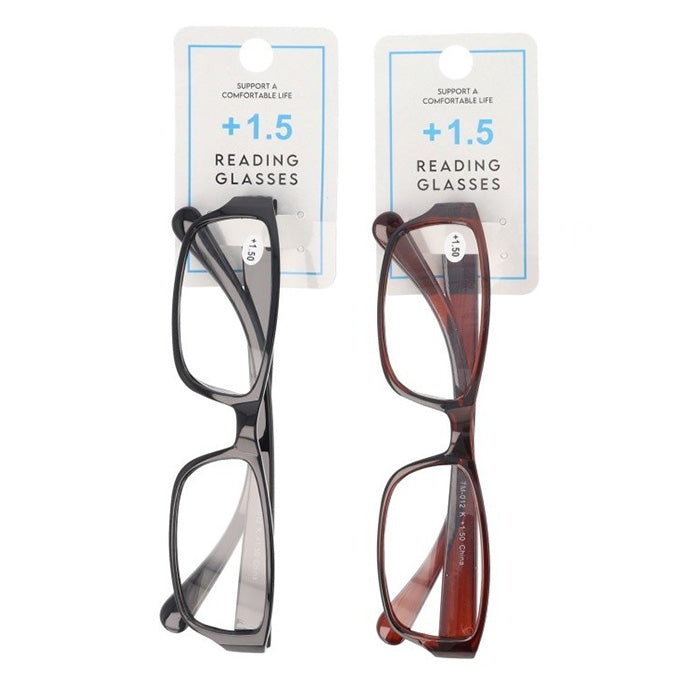 まとめ買い】老眼鏡 1.5度 プラスチックフレーム 9001/073565 | ワッツ