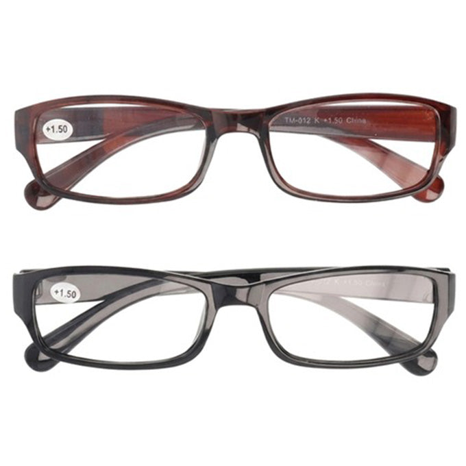 【まとめ買い】老眼鏡 1.5度 プラスチックフレーム 9001/073565