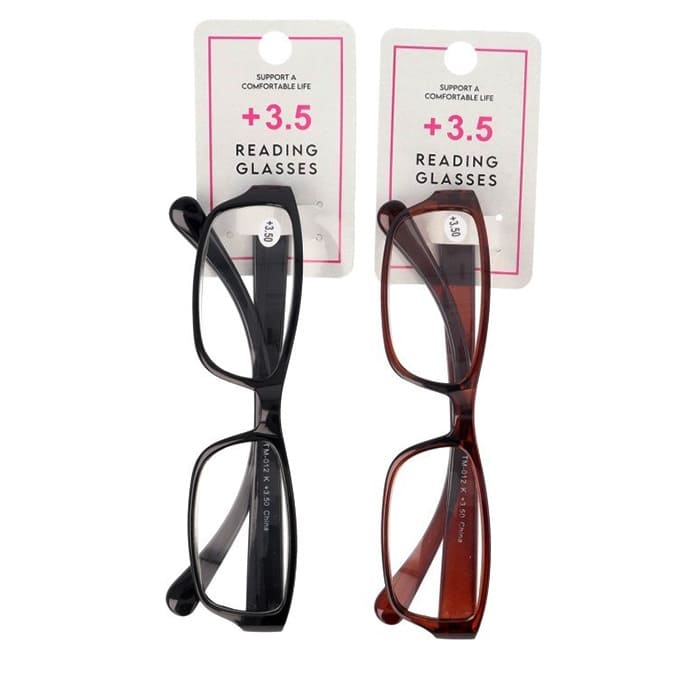 【まとめ買い】老眼鏡 3.5度 プラスチックフレーム 9001/073569