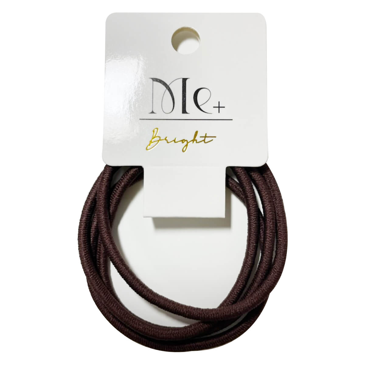 まとめ買い】ヘアゴム 髪ゴムリングゴム 4P 中 ブラウン 0533