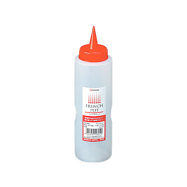 【まとめ買い】フレンチポット 調味料ボトル ドレッシングポット レッド 350ml 0523/078052