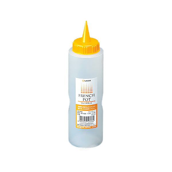 【まとめ買い】フレンチポット 調味料ボトル ドレッシングポット イエロー 350ml 0523/078054