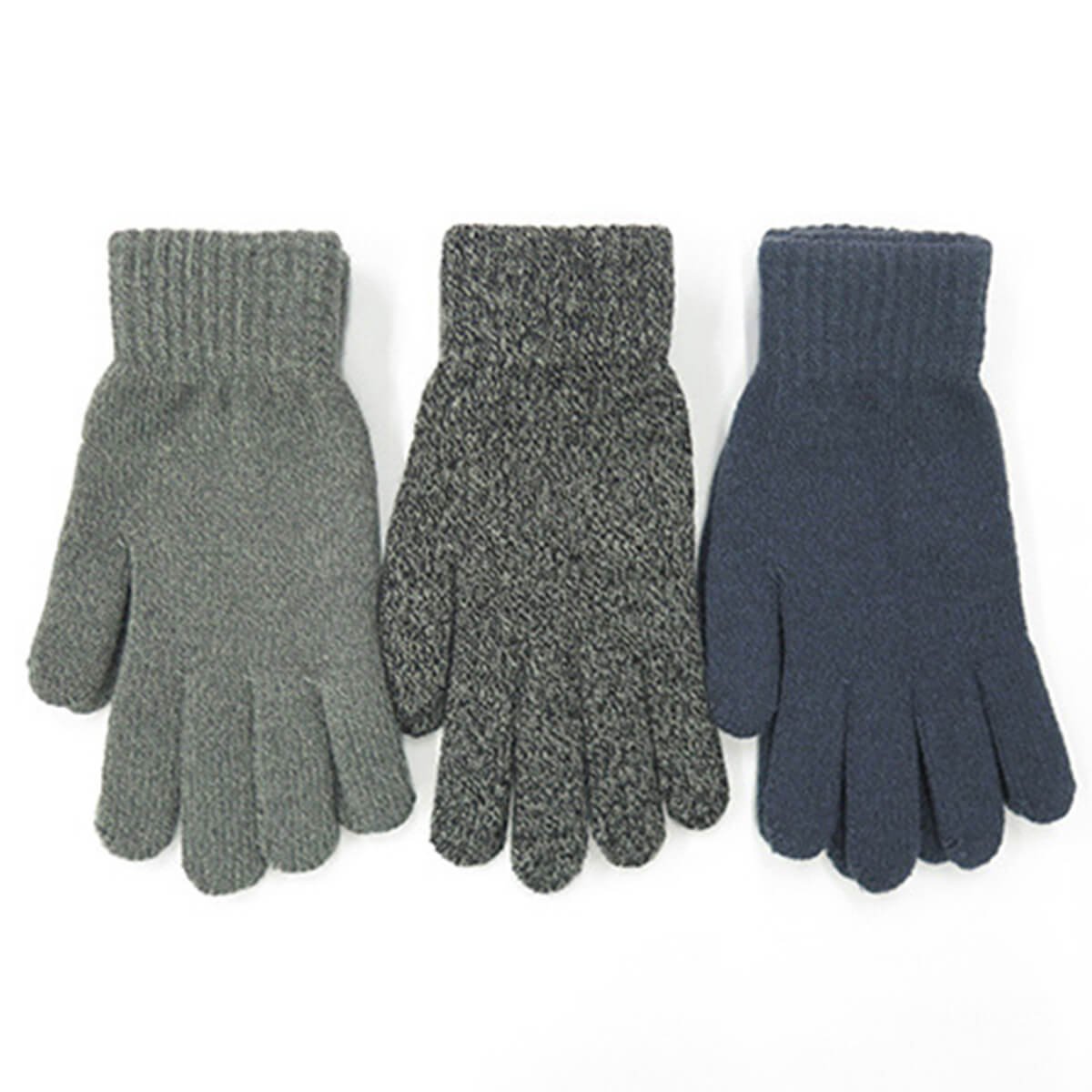 【まとめ買い】メンズ手袋 杢(もく)カラー紳士裏起毛手袋 杢カラー 1380/080585