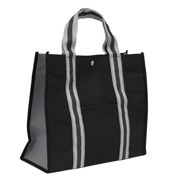 【まとめ買い】トートバッグ ウィズバッグ ブラック 約25.5x29.5x11.5cm 0936/080794