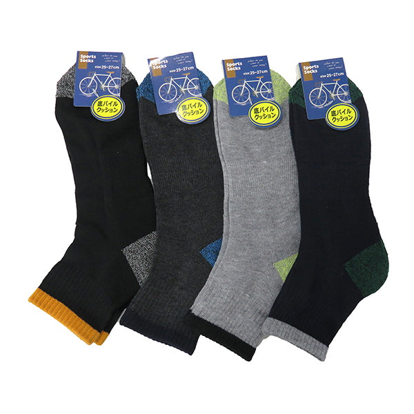 【まとめ買い】靴下 ソックス メンズ 紳士 男性ミドル丈底パイルソックス 25-27cm 1380/081227
