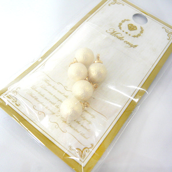 【まとめ買い】コットンパール風パーツ 8mm 0890/086286