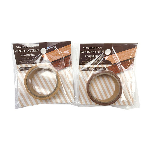 【まとめ買い】マスキングテープ 木目 6m 0603/096145