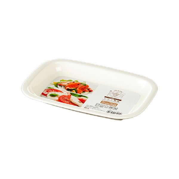 【まとめ買い】レンジ角皿 ホワイト 350ml 0523/096880