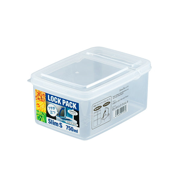 【まとめ買い】食品保存容器 フードストッカー ストック容器 ロックパック スリム S 750ml 0775/097595