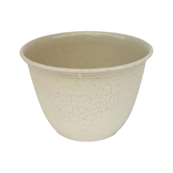 【まとめ買い】植木鉢 プランター フラワーポット ビオラデコ 5号 ホワイト 0847/099704