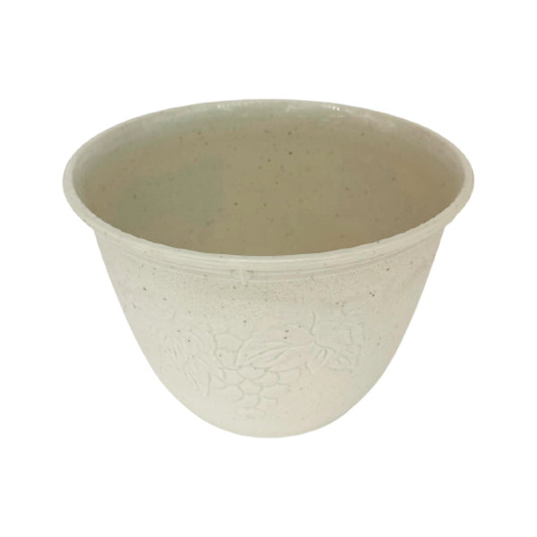 【まとめ買い】植木鉢 プランター フラワーポット ビオラデコ 6号 ホワイト 0847/099705