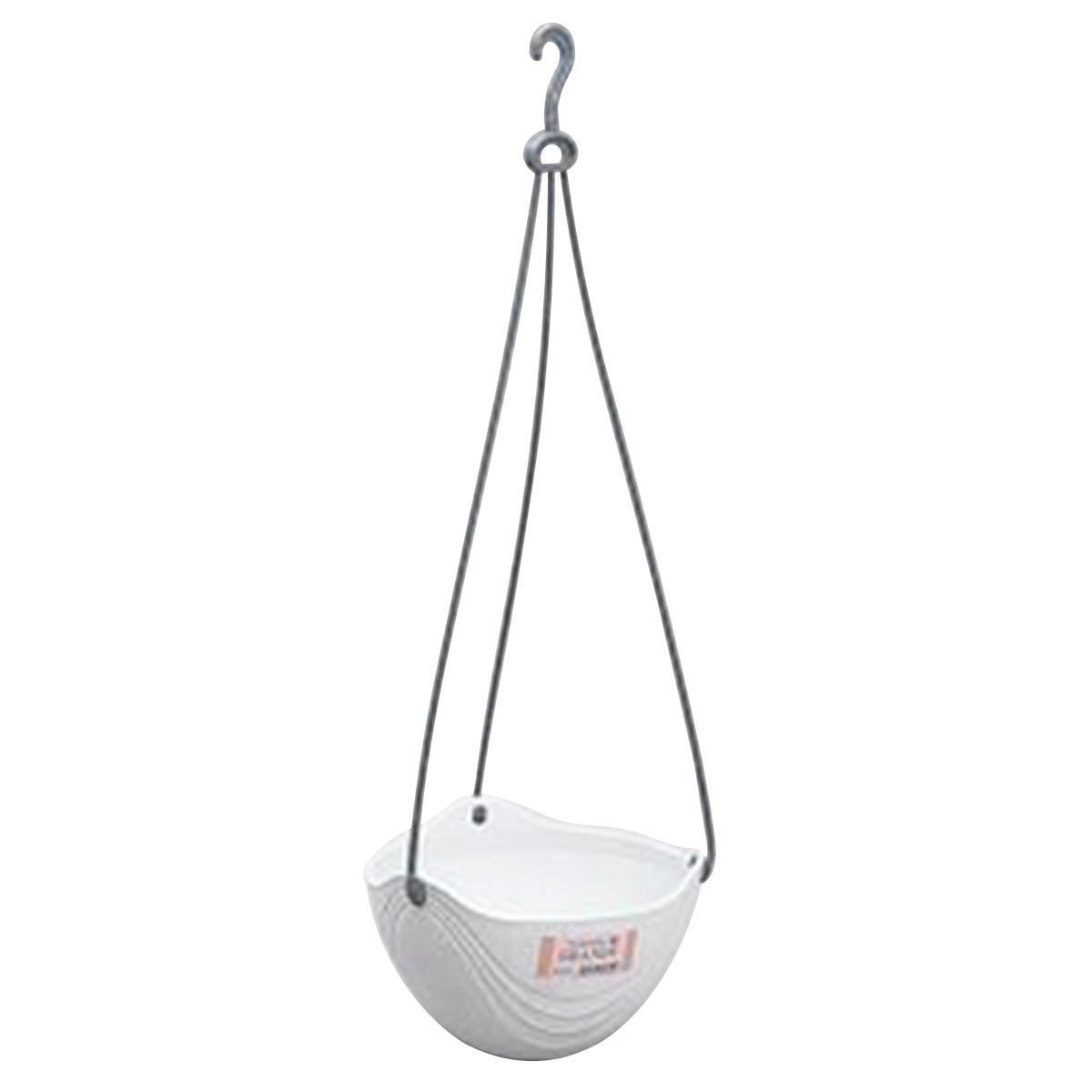 【まとめ買い】フラワー吊鉢(ホワイト) 0847/099710