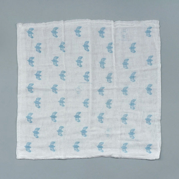 【まとめ買い】ダスター 台ふきん 大きめ ナチュラル ガーゼ布巾 ランチクロス キッチンクロス アクシス ガーゼ大判 カモメブルー 44×44cm 2565/218132