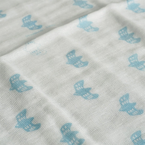 【まとめ買い】ダスター 台ふきん 大きめ ナチュラル ガーゼ布巾 ランチクロス キッチンクロス アクシス ガーゼ大判 カモメブルー 44×44cm 2565/218132