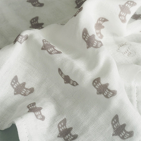 【まとめ買い】ダスター 台ふきん 大きめ ナチュラル ガーゼ布巾 ランチクロス キッチンクロス アクシス ガーゼ大判 カモメグレー 44×44cm 2565/218133