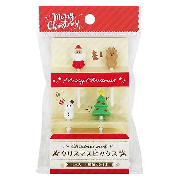 【まとめ買い】クリスマスピックス4本 0490/300361