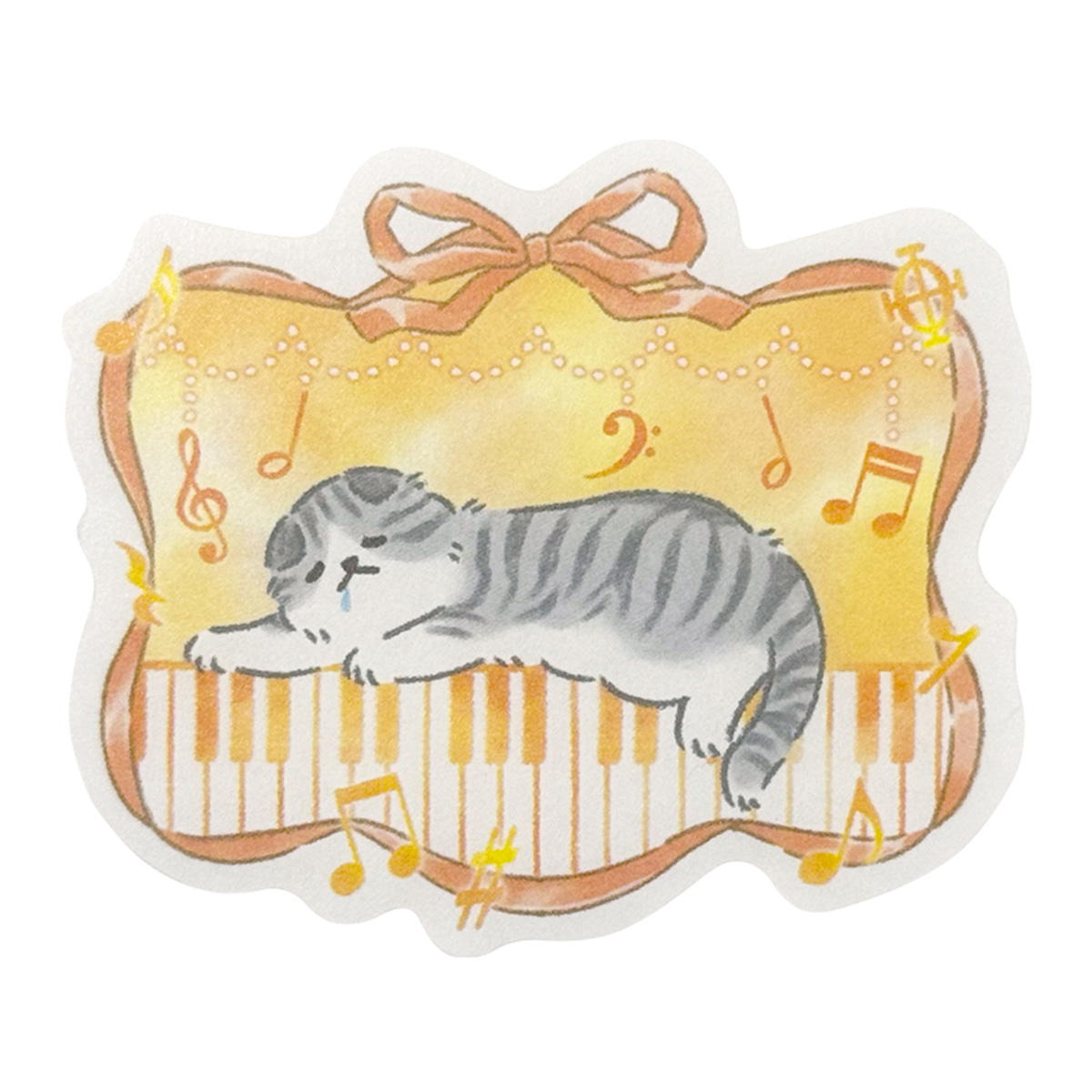 【まとめ買い】フレークシール 音楽と動物柄0936/301664