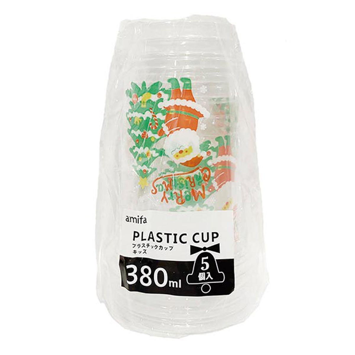 【まとめ買い】プラスチックカップ 380ml 5P キッズ0356/302362
