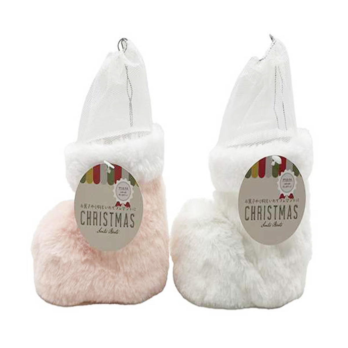 【まとめ買い】クリスマスふわふわサンタブーツ9001/303454