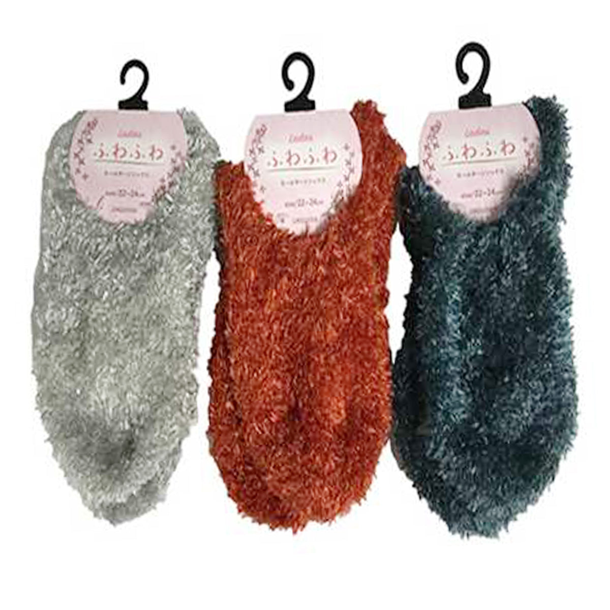 【まとめ買い】靴下 ルームソックス レディース 女性 婦人 モールヤーンソックス 約22?24cm 9001/304228