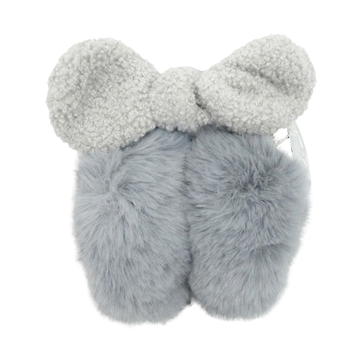 【まとめ買い】折りたたみイヤーマフ リボングレー 0603/304362