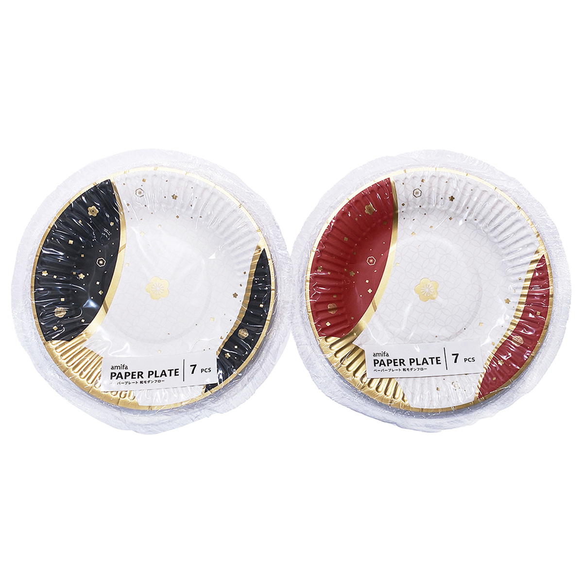 【まとめ買い】ペーパープレート 7P 和モダンフロー 0356/305142