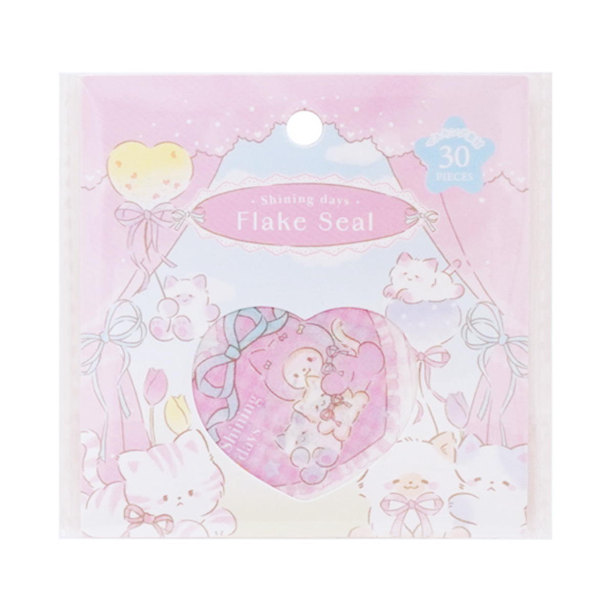 【まとめ買い】フレークシール ふわふわ猫柄 0936/305595