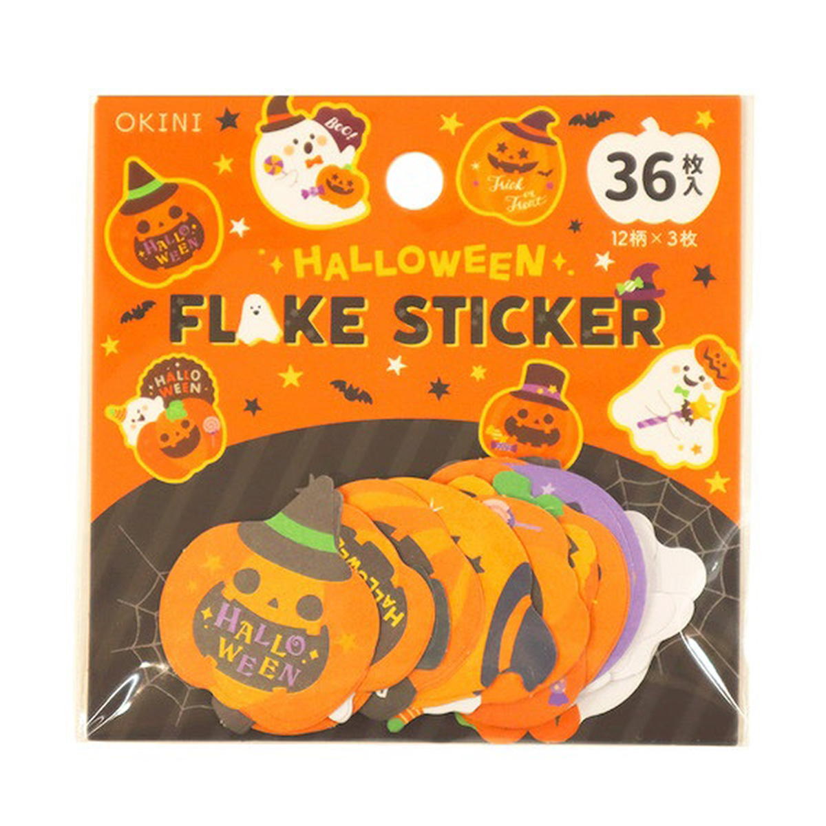 【まとめ買い】フレークシール 36P おかしなハロウィン0911/306309