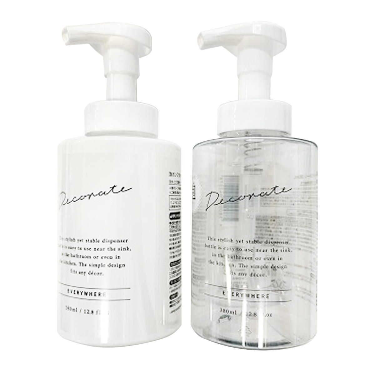 【まとめ買い】泡ポンプボトルモノトーン380ml 0459/308104