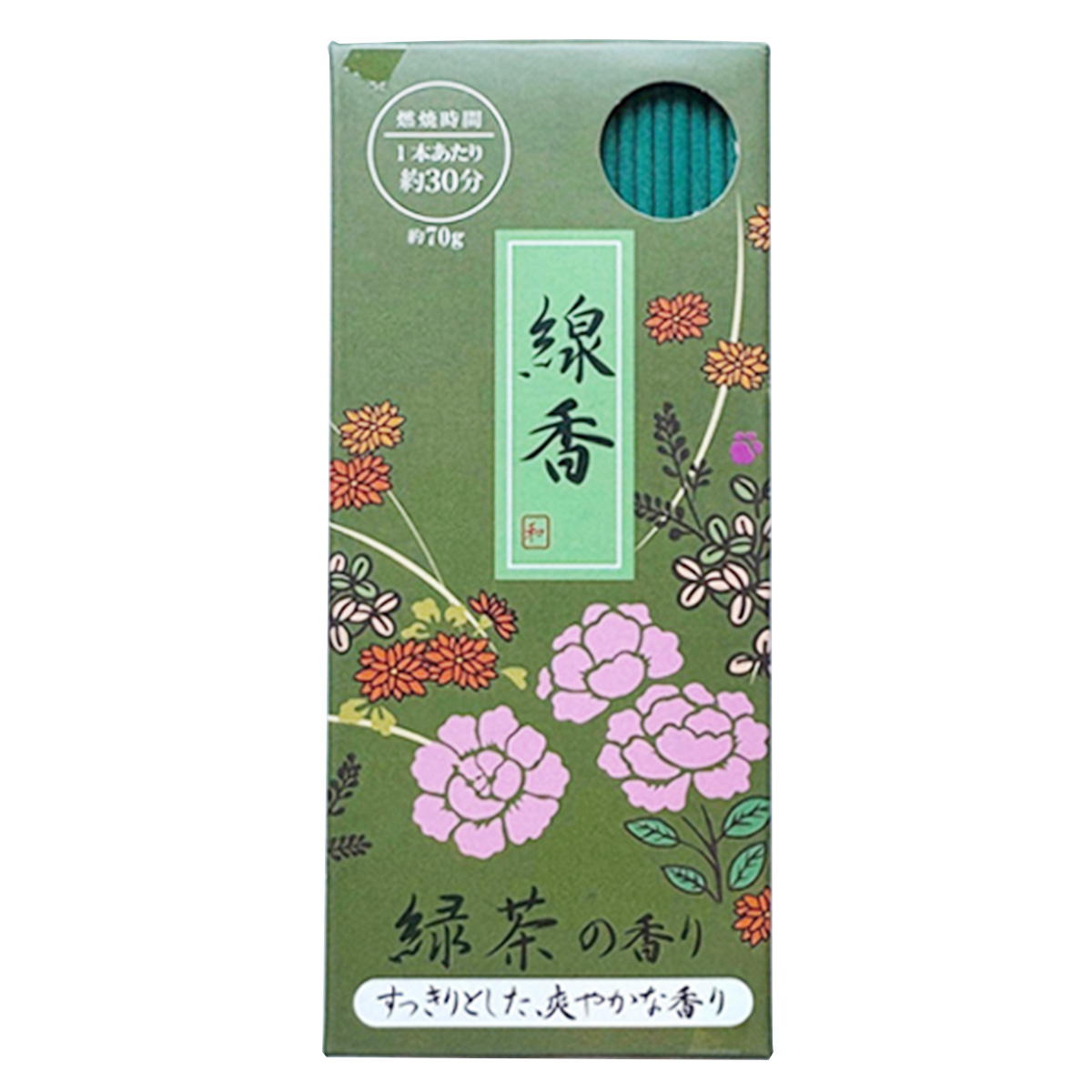 【まとめ買い】線香 緑茶の香り 70g0604/308620