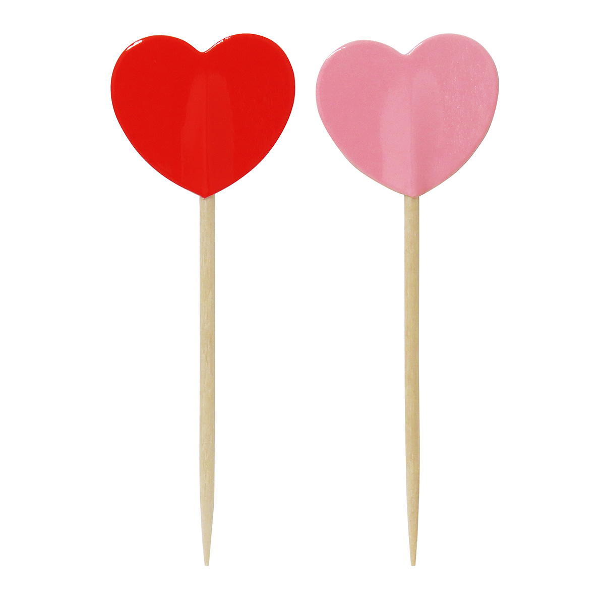 【まとめ買い】フラッグピックハート型10本 0490/308985