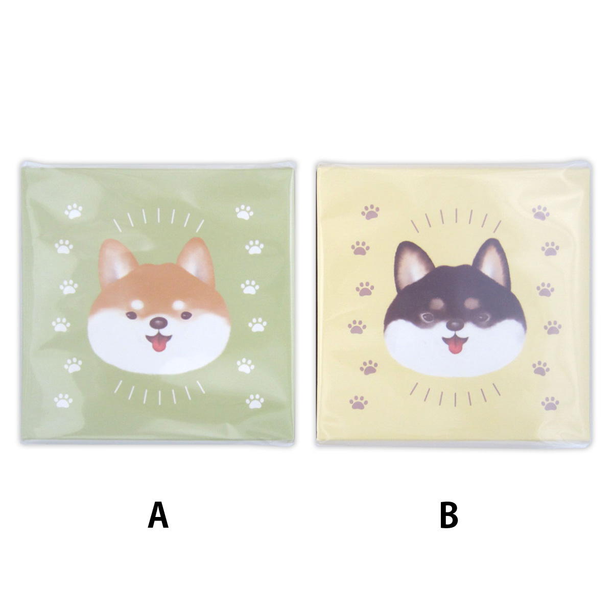 【まとめ買い】トリュフ用ボックス 4マス 柴犬柄 0915/309033