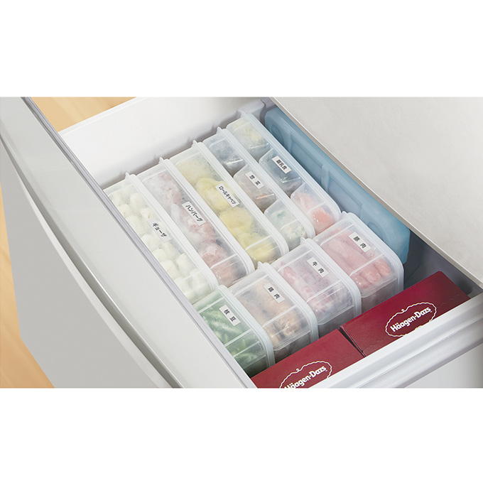 【まとめ買い】立てて置ける保存容器 大 薄型 0775/309653
