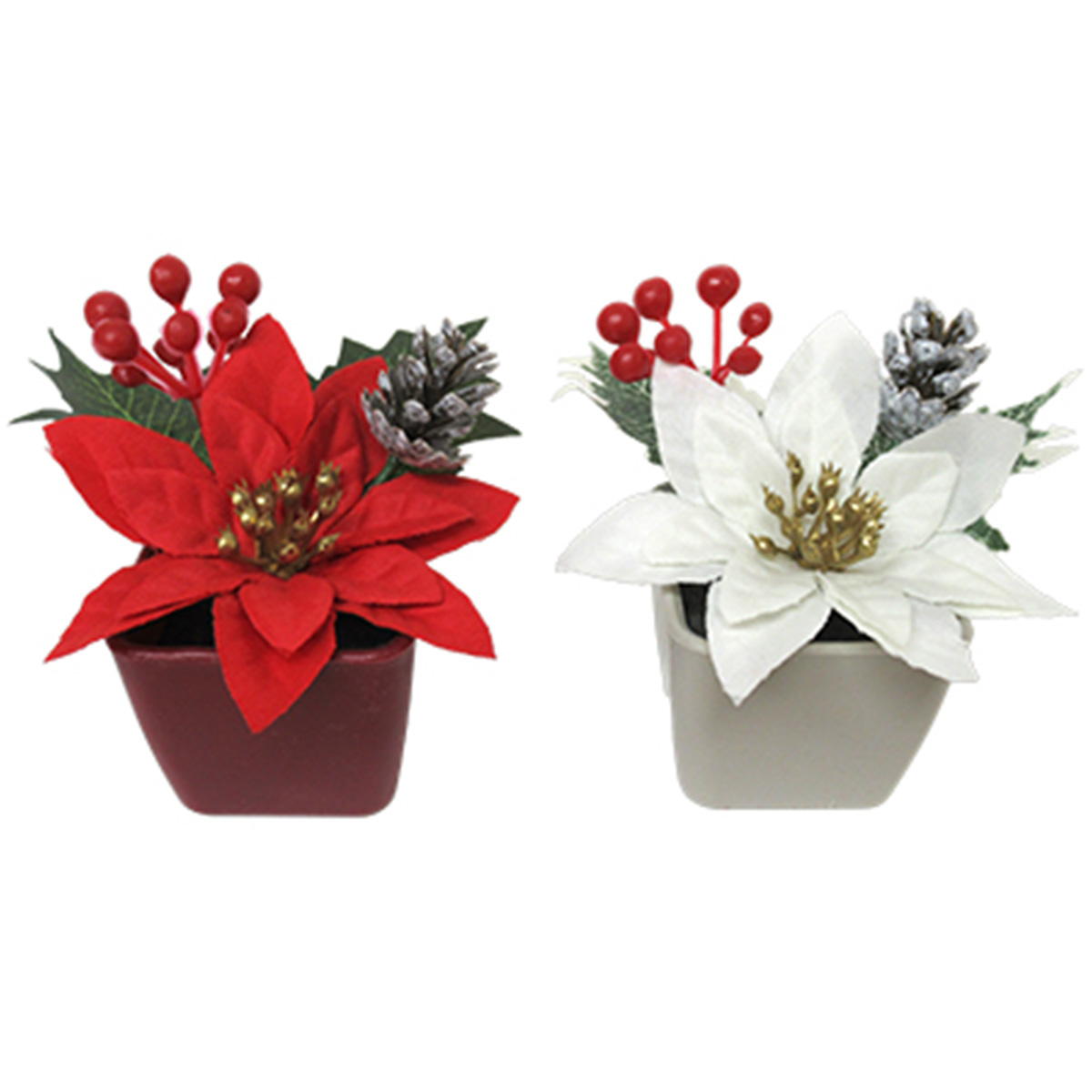 【まとめ買い】ポインセチアミックスポット 0665/312064