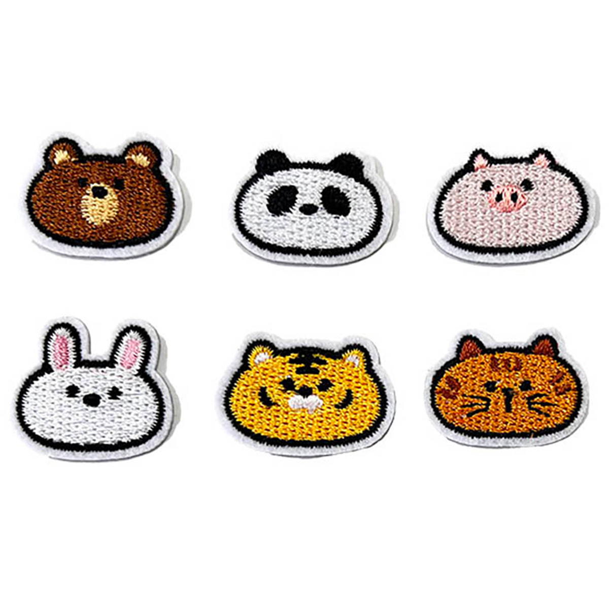 【まとめ買い】刺しゅうワッペンどうぶつA 3P1535/312364