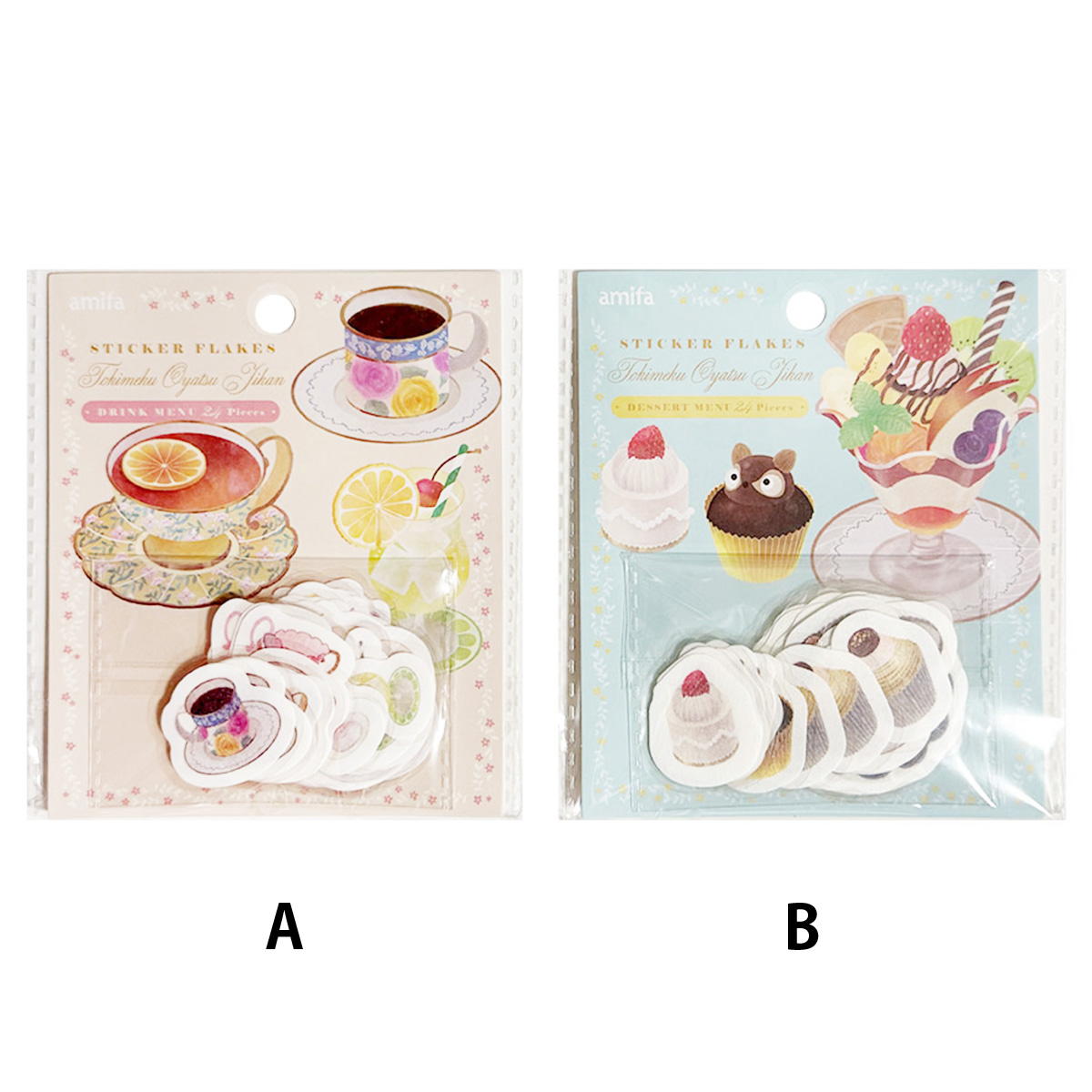 【まとめ買い】フレークシール 24P ときめくおやつ時間 0356/313673