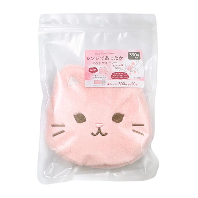 【まとめ買い】レンジであったかアニマルハンドウォーマー ねこ 0834/314021